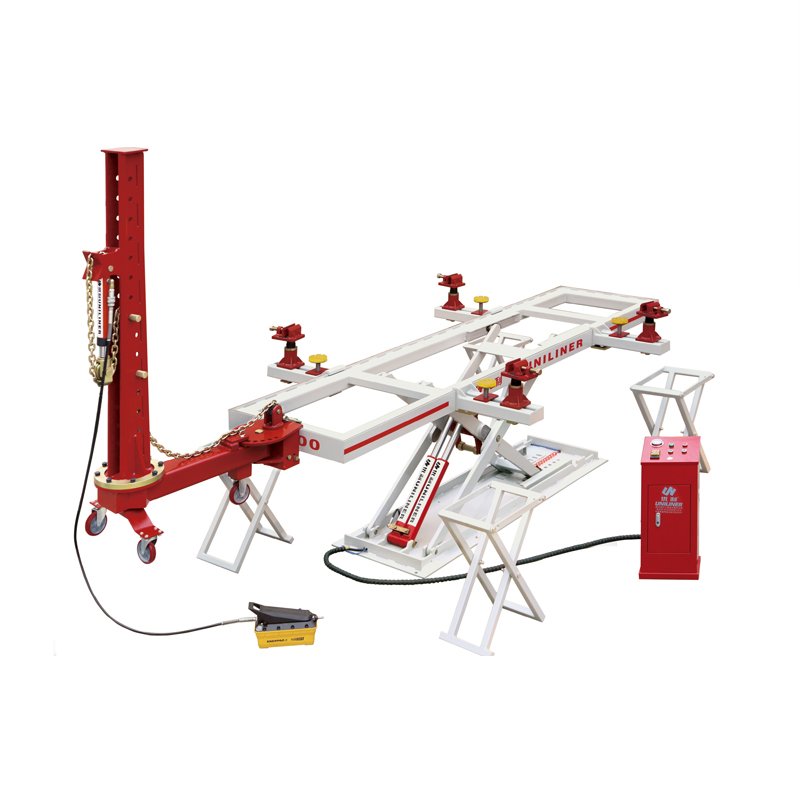 Car Pulling Bench with Hydraulic Auto Body Frame Kit 10 Ton UL-500 Frame Repair Puller Machine